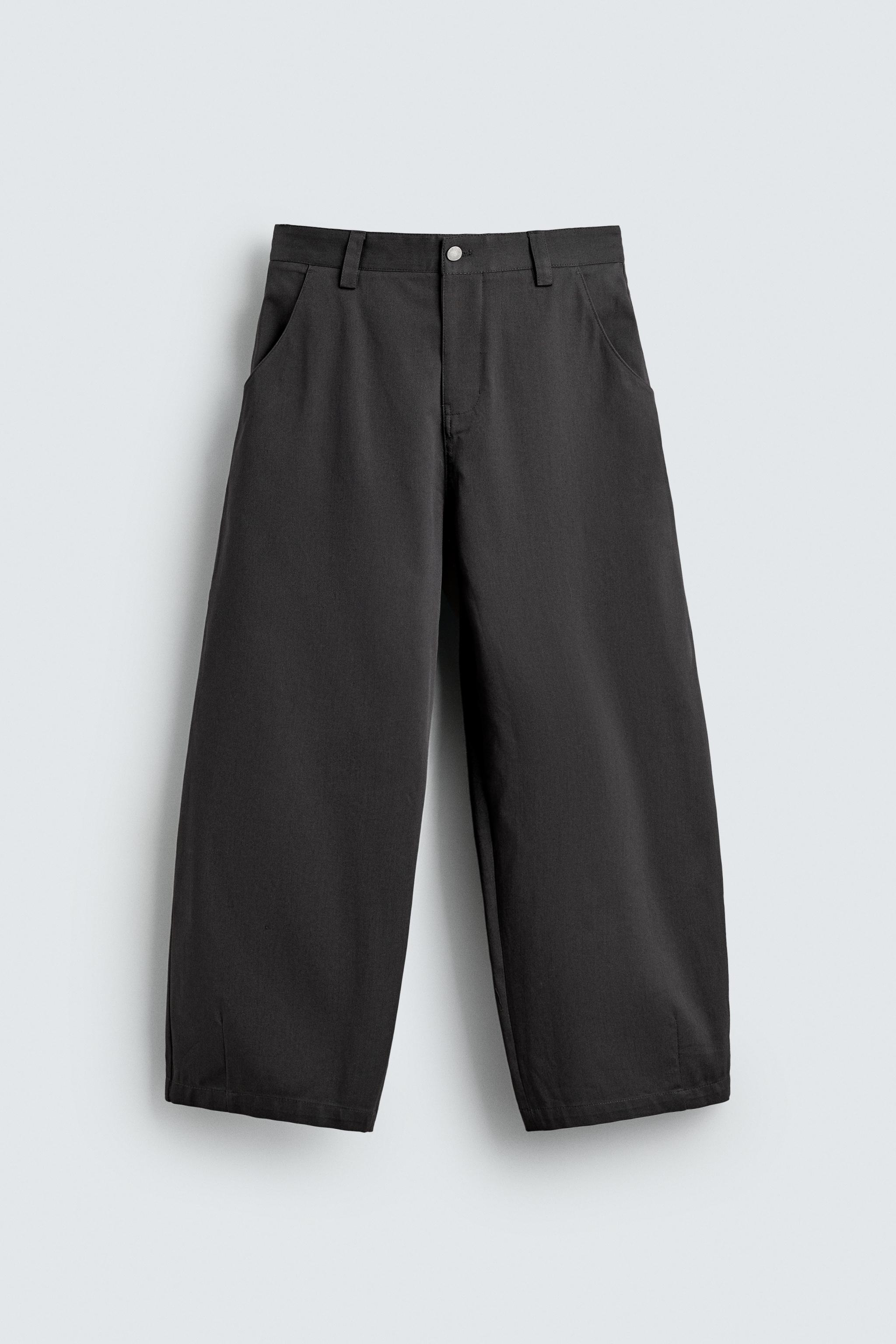 CROPPED WIDE FIT PANTS